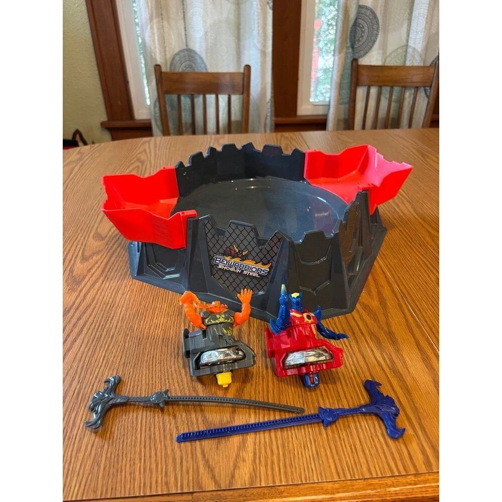 Beywarriors Shogun Steel Octagon Battle Stadium Figures Beyblade Y2K ripcords
